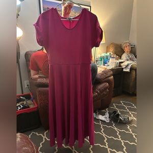 Hot pink dress